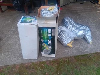 Ideal-air Ducting 8" (1 unopened box, 1 partial,  & extra)