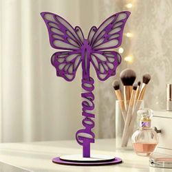 Personalized Name Standing Wooden Butterfly 