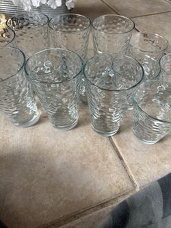 Glass Cups Total Of 13