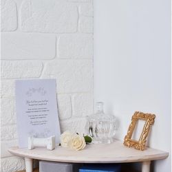 Bathroom Counter Corner Shelf Decor - Corner Organizer for Bathroom Kitchen Farmhouse 11.8x11.8