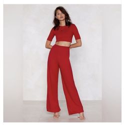 RED NASTYGAL 2 PIECE SET SIZE 8