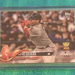 RAFAEL DEVERS 2018 TOPPS OPENING DAY ROOKIE RC CARD #2! BOSTON MLB
