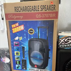 1 15’ Bluetooth Usb Rechargeable Karaoke Led Dj 