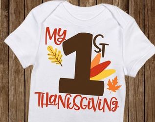 Thanksgiving baby onesies 👶 🦃