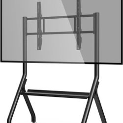 Smart Board Stand for 42-75 Inch Interactive Whiteboard, Height Adjustable Mobile Cart with Rolling Wheels