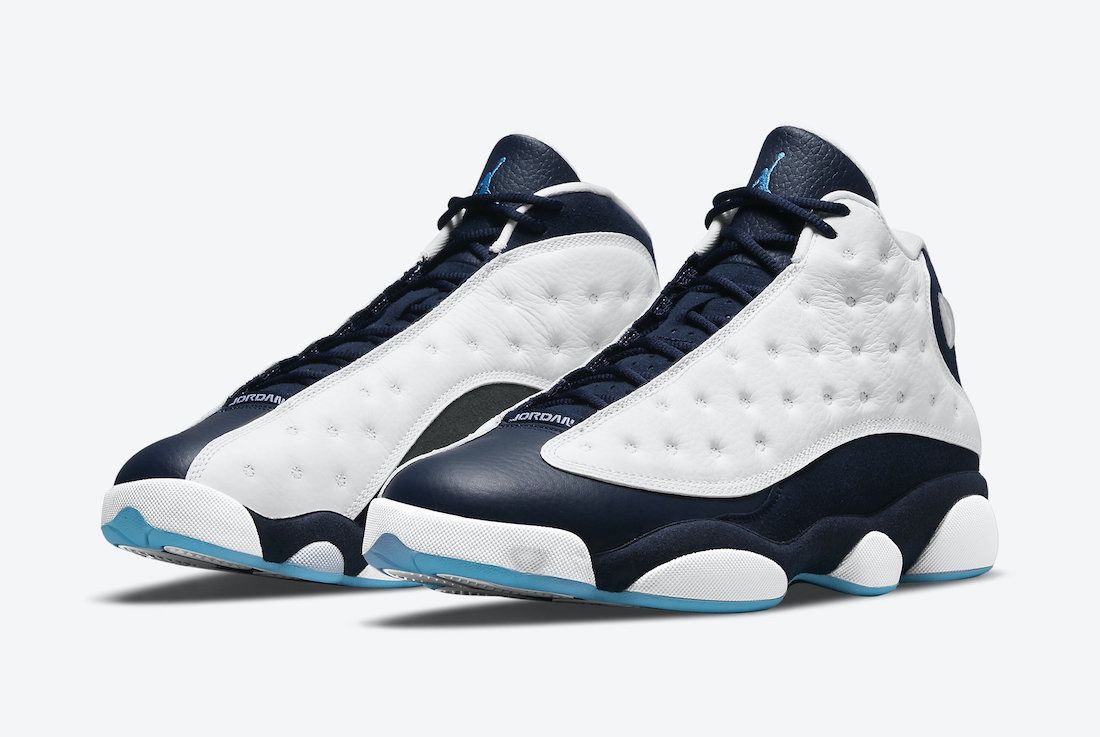 Jordan 13 Obsidian Dark Powder Blue