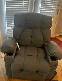 Recliner with working back/seat massage
