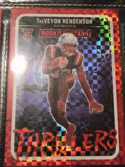 TreVeyon Henderson Rookies & Stars Thrillers RC Card