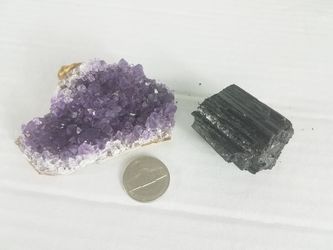 Amethyst and black tourmaline