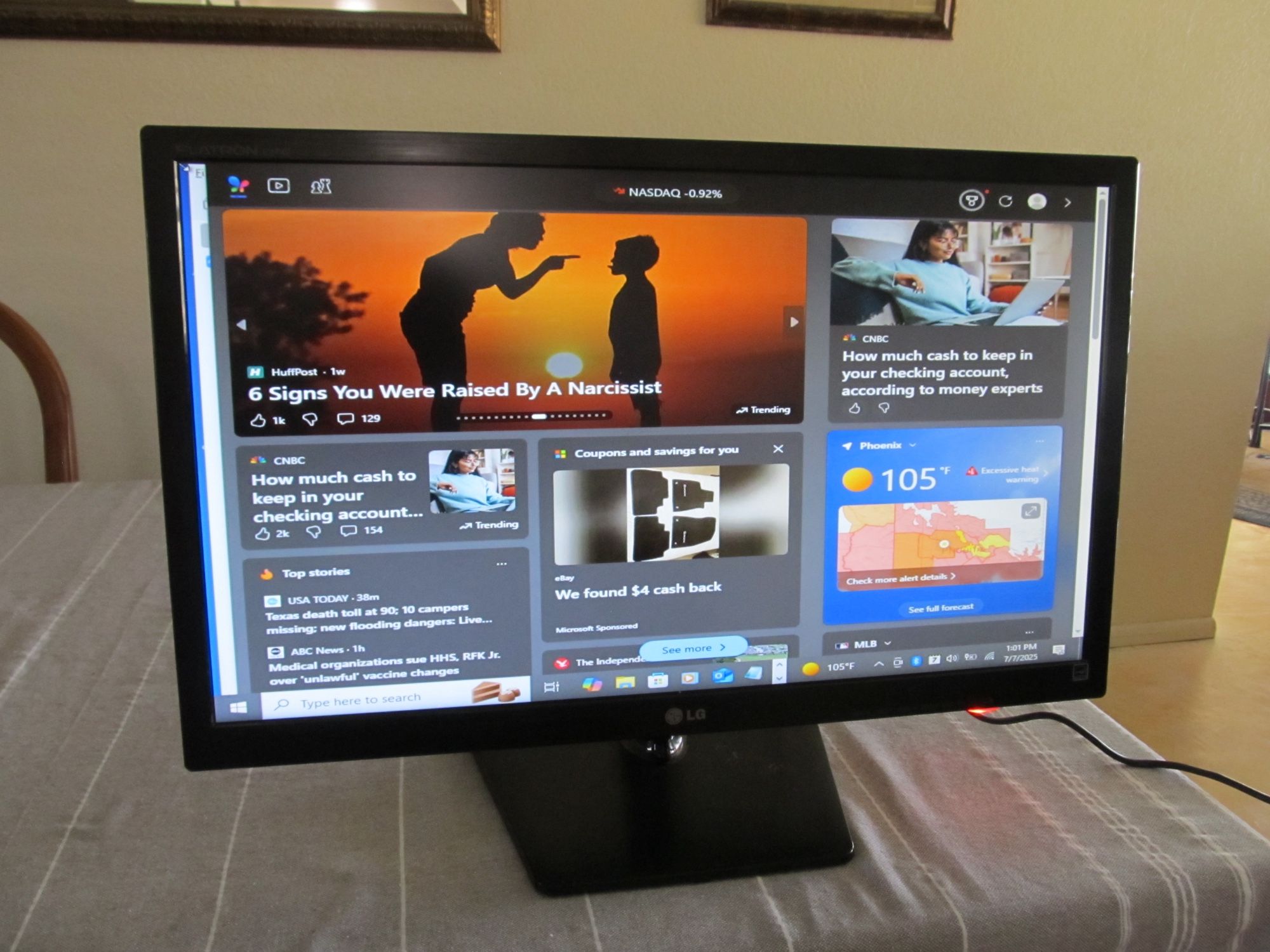 LG 27” Desktop Computer Monitor