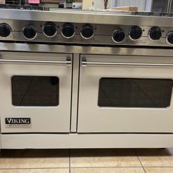 Viking 48” White  Stainless Steel