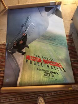 4X6 Feet Mission Impossible Movie Theatre Poster.