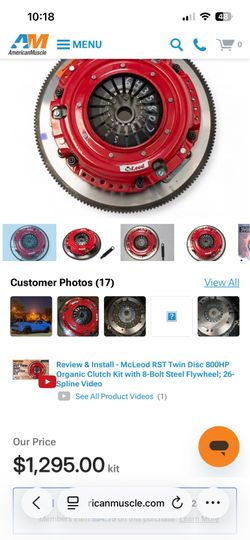 McLeod RST 800 HP twin disk clutch kit $600