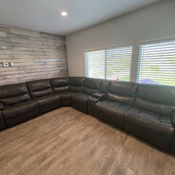 Ashley’s Leather Couch