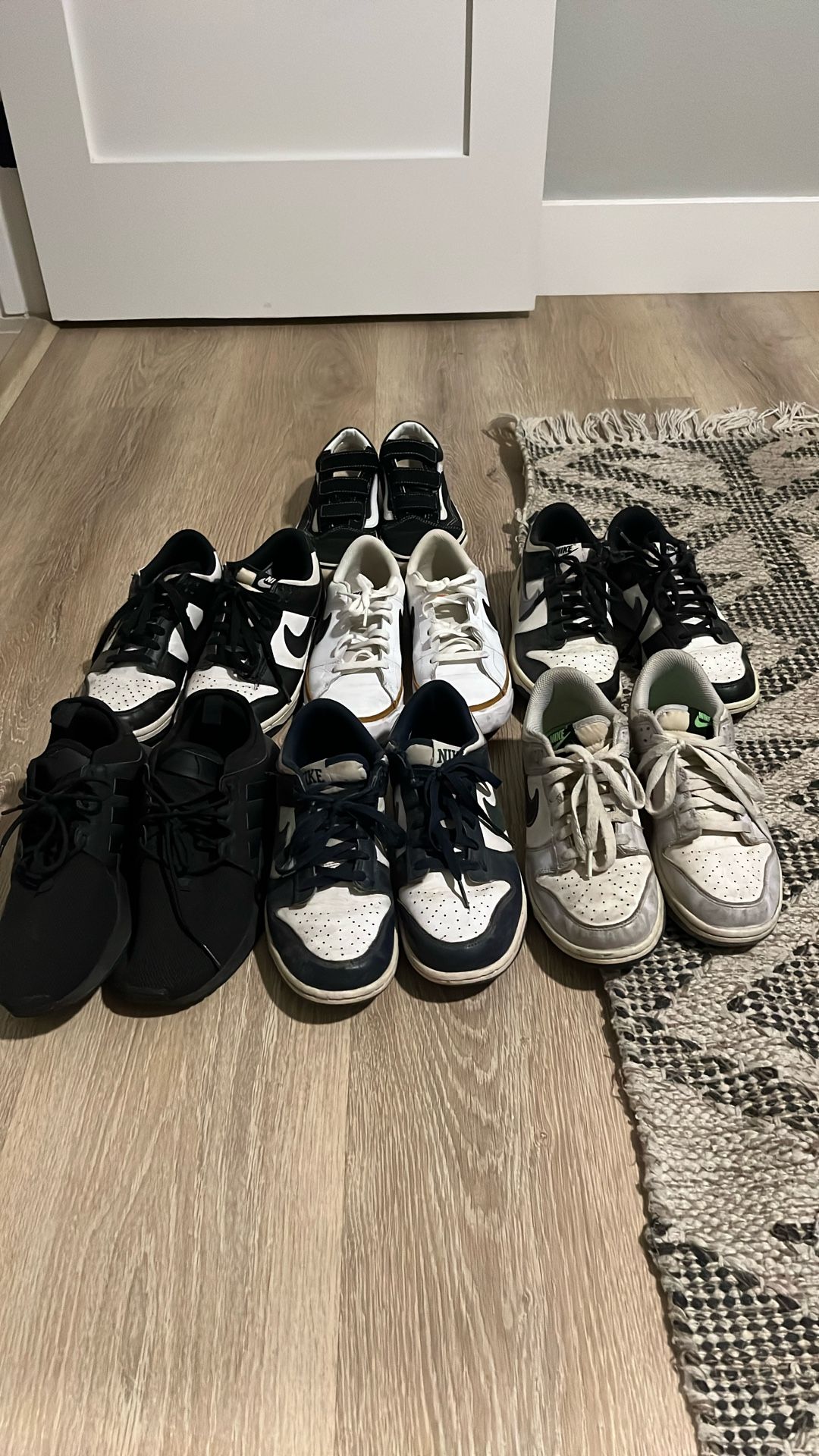 Seven Pairs Of Shoes, Nike Adidas In Vans