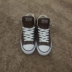 Brown Converse All Stars 8 In Men's