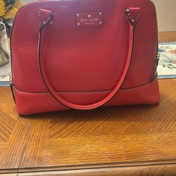 Red Orange Kate Spade Purse 