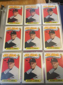 Baseball card Roger Clemens all star