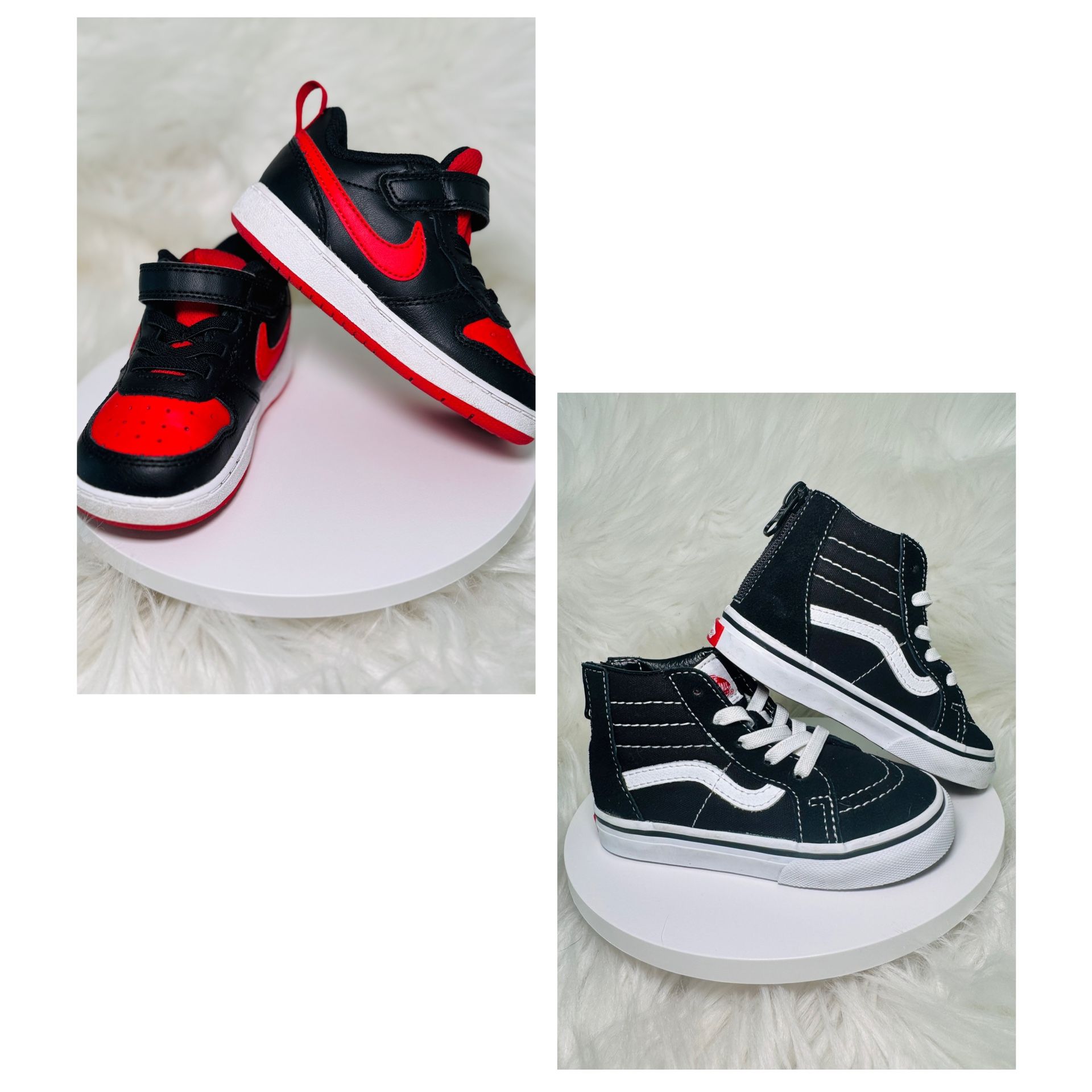 $100 Nike + Vans Toddler shoes size 7