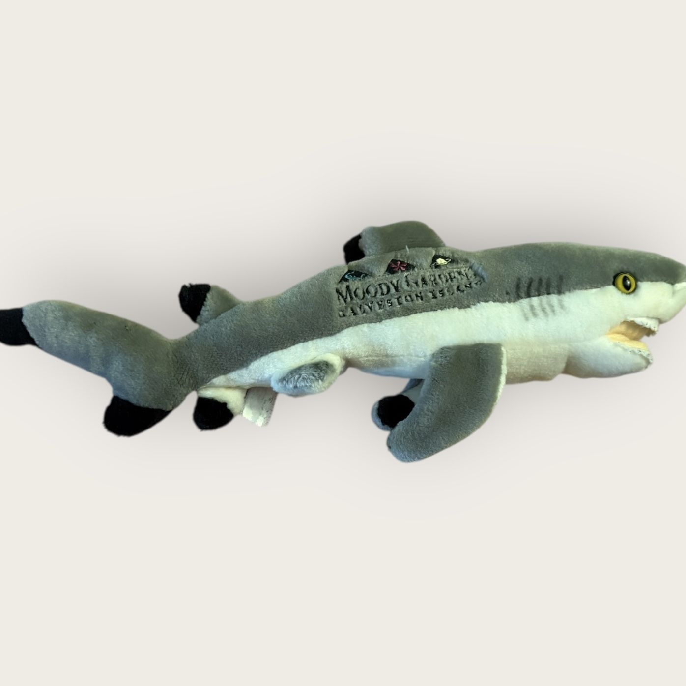 Moody Gardens Blacktip Shark Plush – 14” Souvenir Stuffed Animal