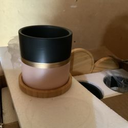 3pc Small Ceramic Plant Pots