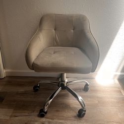 Gray Suede Chair
