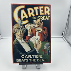 Magic, Conjuring Carter the Great - 1936 Metal Tin 