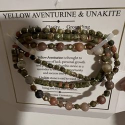 Luck. Clarity. Grounding. Healing Stones Bracelet 
