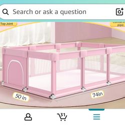 Large Pink Play pen 