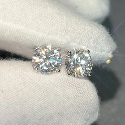 4mm stud screw back earrings