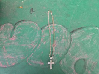 Gold-Tone Cross Pendant Chain Necklace