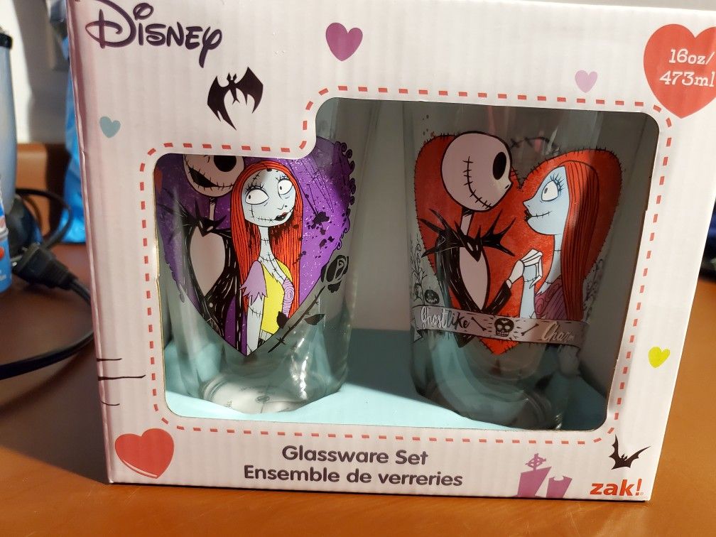 The Nightmare Before Chirsmas Glass Cups