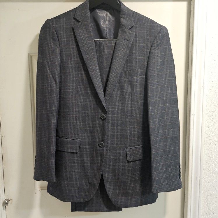 Giorgio Fiorelli 38R Suit Madras Super Fine 150 Tailored