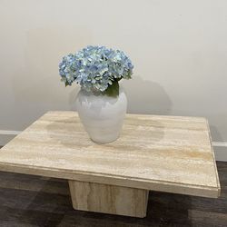 Italian travertine coffee table