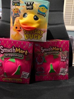 Crazy Fun Squishy Toy Bundle – Duck & Dragonfruit