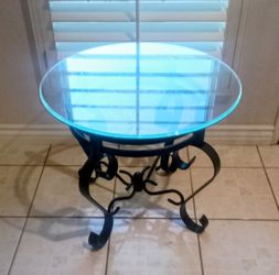 Glass top table stylish end table