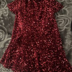 Red Sequin Kids dress