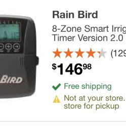 New Rain Bird 8-zone Irrigation Timer