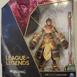 LEAGUE OF LEGENDS . 1ST EDITION . THE CHAMPION COLLECTION . WUKONG 6 " ACTION FIGURE.