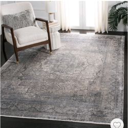💥R71#1 $220 Eclipse ECL134 Power Loomed Rug Ivory/Charcoal  9" x12" - Safavieh