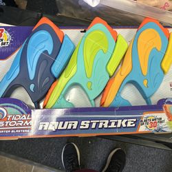 BRAND NEW - 3 Pack - Tidal Storm Kid's Aqua Strike Water Blaster