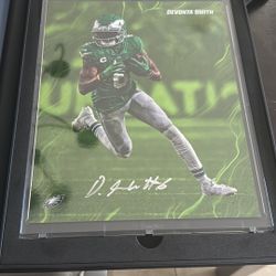 Eagles Devonta Smith Jumbo Trading Card 