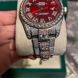 Rolex Date Just ( Red Dial ) 