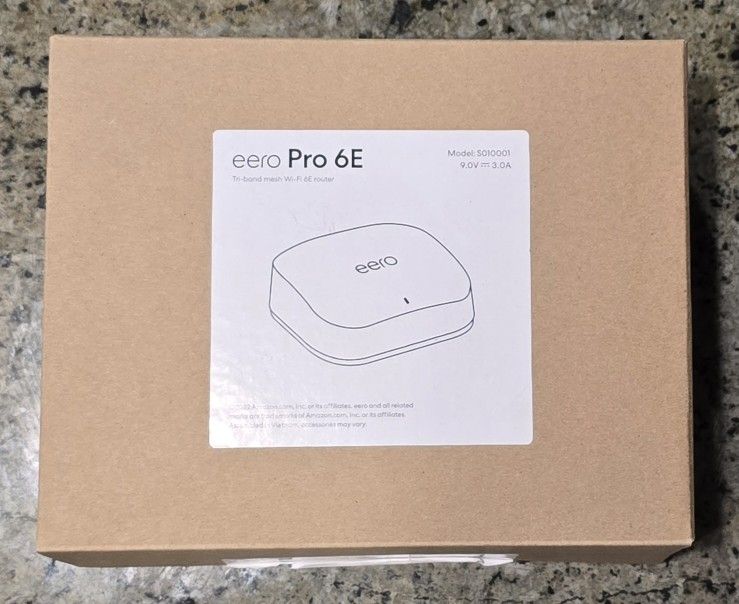 EERO PRO 6E Wi-Fi Mesh Router Model # S010001