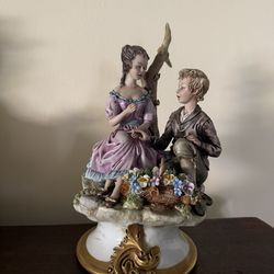 Antique ceramic Capodimonte collection