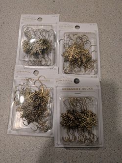 4 15-count Christmas Ornament Hooks, $4 total, New