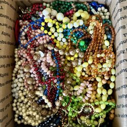 Mixed Craft Beads Lot Large 