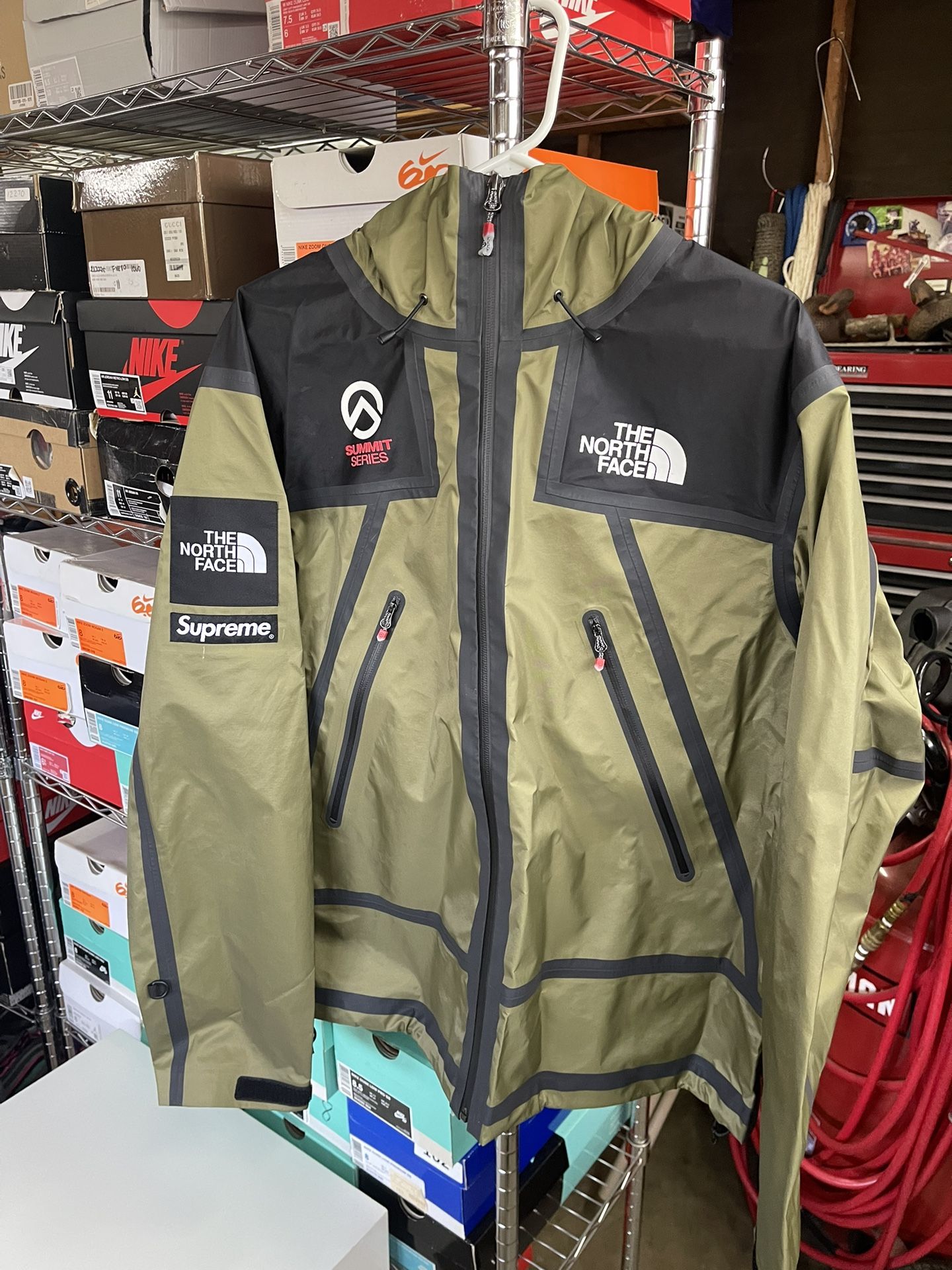 Supreme X North Face Summit Series Olive Jacket