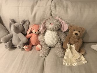 Peekaboo Bear, Flappy the Elephant by Gund and friends