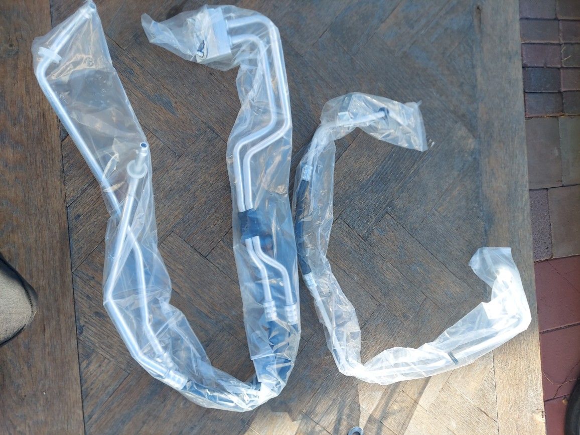 Engine Oil Cooler Hose Line Inlet & Outlet & Transmission Fluid Cooler Inlet Line Hose Kit Fits for Chevrolet Cadillac GMC